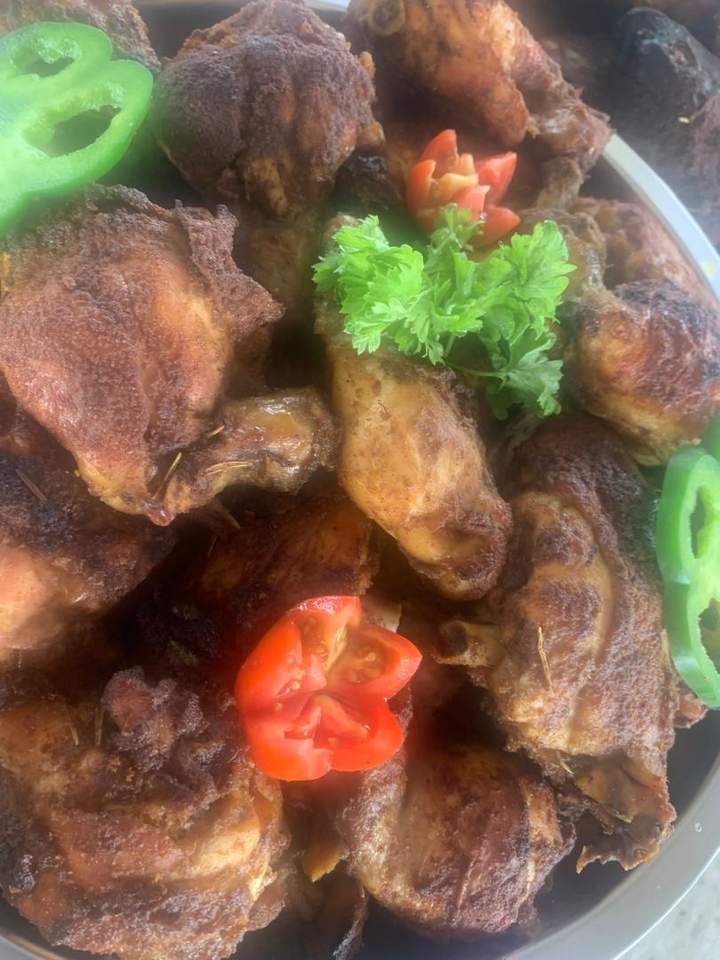 Crispy Fried Chicken Platter — piled high, celebration-style