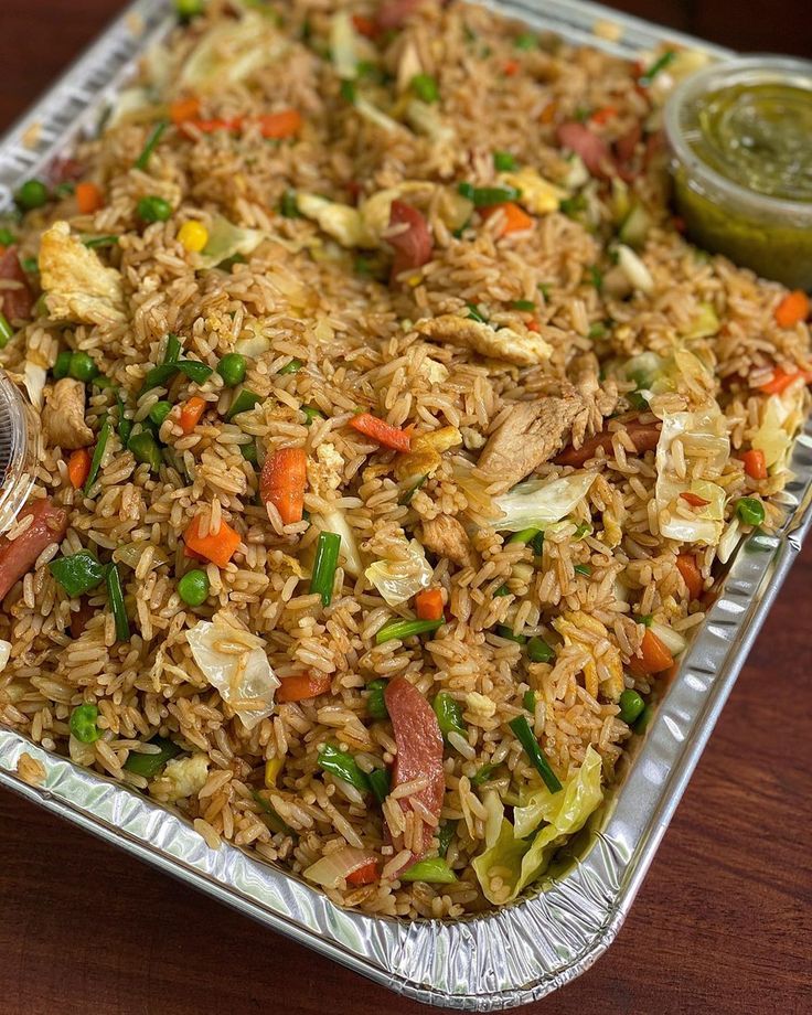 Assorted fried rice with chicken, Esiama